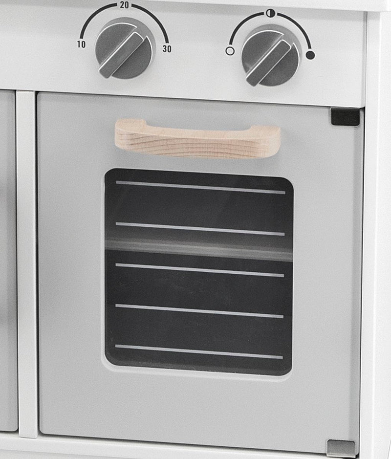 Viga White & Grey Arctic Wooden Toy Kitchen (7362592178331)