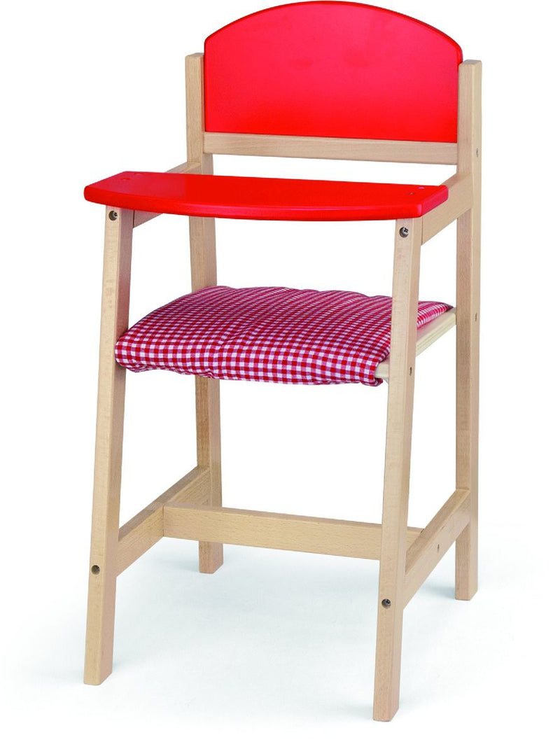 Viga Dolls High Chair (Feeding Chair) Red (7449283068059)
