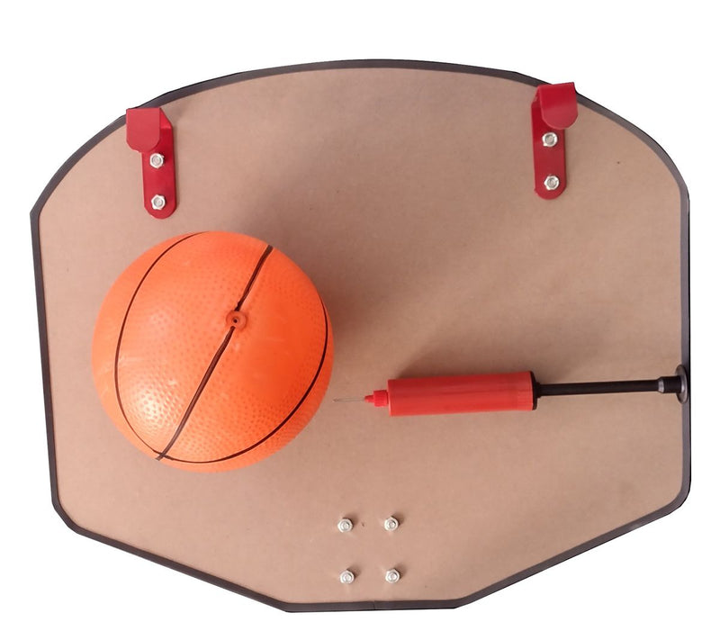 Kids Basketball Hoop With Wooden Backboard, Pump & Ball (7373320618139)