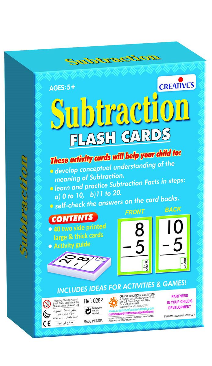 Creatives Flash Cards - Subtraction (7423200723099)