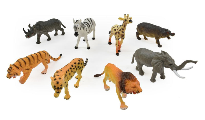 Assorted Jungle Animals in a Set 8 pieces (7280487202971)