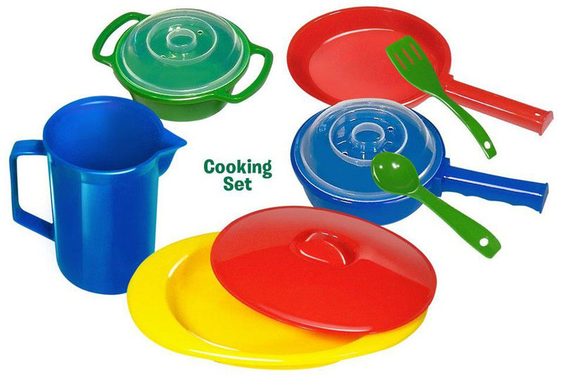 Multi-Coloured Kitchen Play Set-10 Pieces (7274250764443)