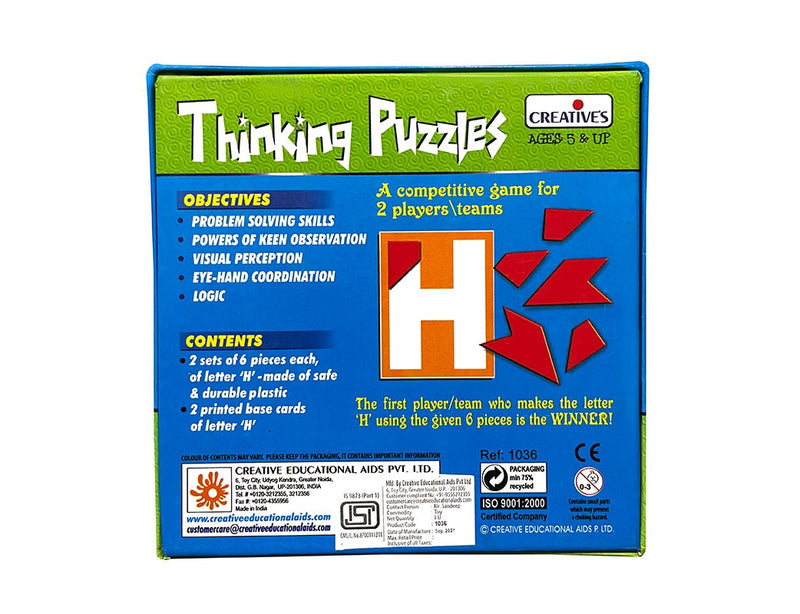 Creatives Toys Thinking Puzzles - Letter H (7423194824859)