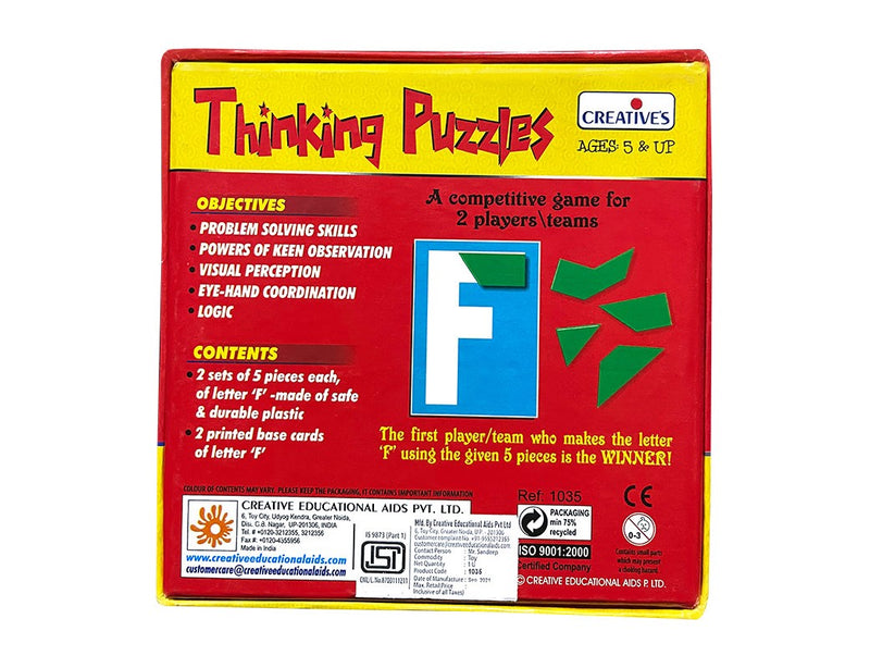 Creatives Toys Thinking Puzzles - Letter F (7423185354907)