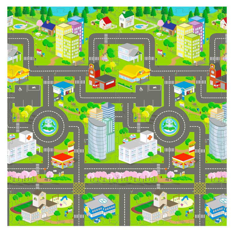 SUNTA Large City Map EVA Foam Floor Puzzle Play Mat (7030272622747)