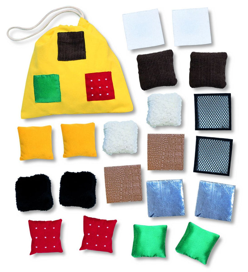 Match & Touch Texture Squares Feely Bag (20 Piece) (7274296246427)