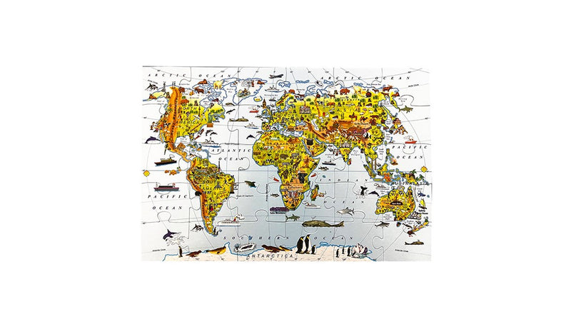 Creatives - My World - Jigsaw Map Puzzle, World Atlas And Activity Book (6907042398363)