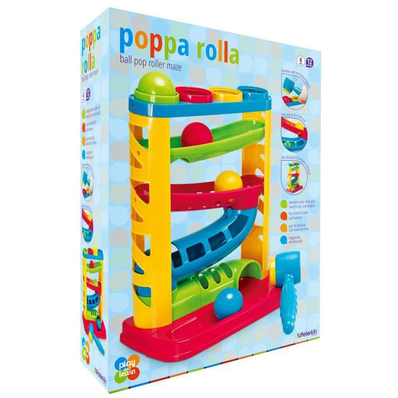 PETERKIN Rolling Ball Tower-Poppa Rolla - 4xBalls,1xHammer,1xMaze (7403846697115)