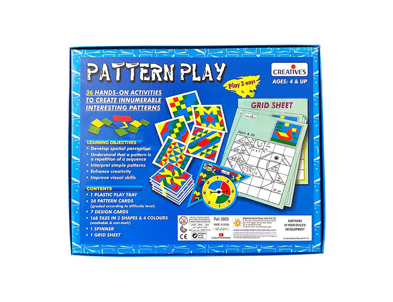 Creatives - Pattern Play (Includes Pattern Cards, Shapes, Spinners, Tray And Grid Sheet) (6907041677467)