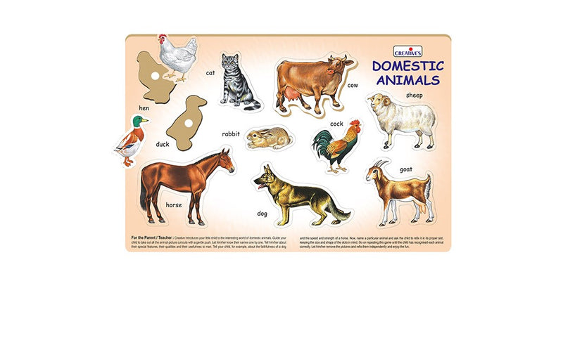 Creatives - Play And Learn - Domestic Animals Puzzle (6907041349787)