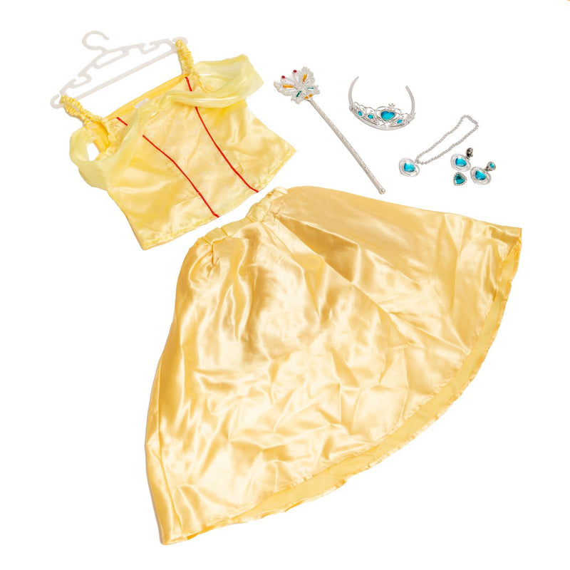 Yellow Princess Costume With Crown, Jewellery & Wand (7335188037787)