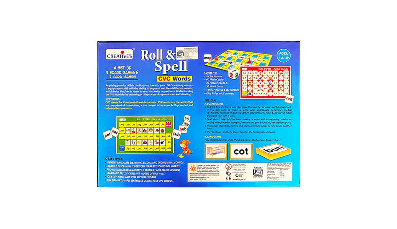 Creatives - Roll And Spell Game (learn to read and spell over 200 words) (6907045478555)