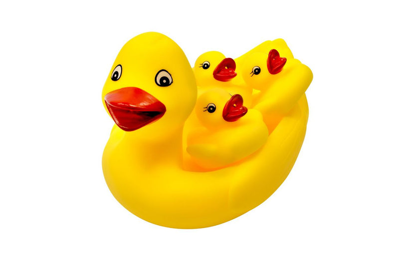 PETERKIN Rubber Duck Family Bath Toy Set 4 Pieces