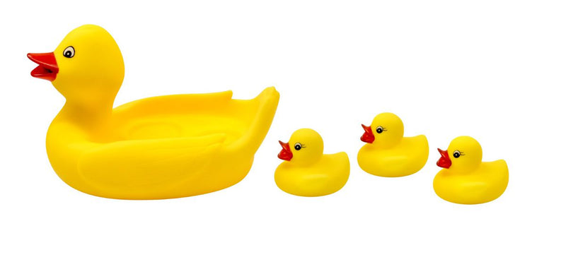 PETERKIN Rubber Duck Family Bath Toy Set 4 Pieces