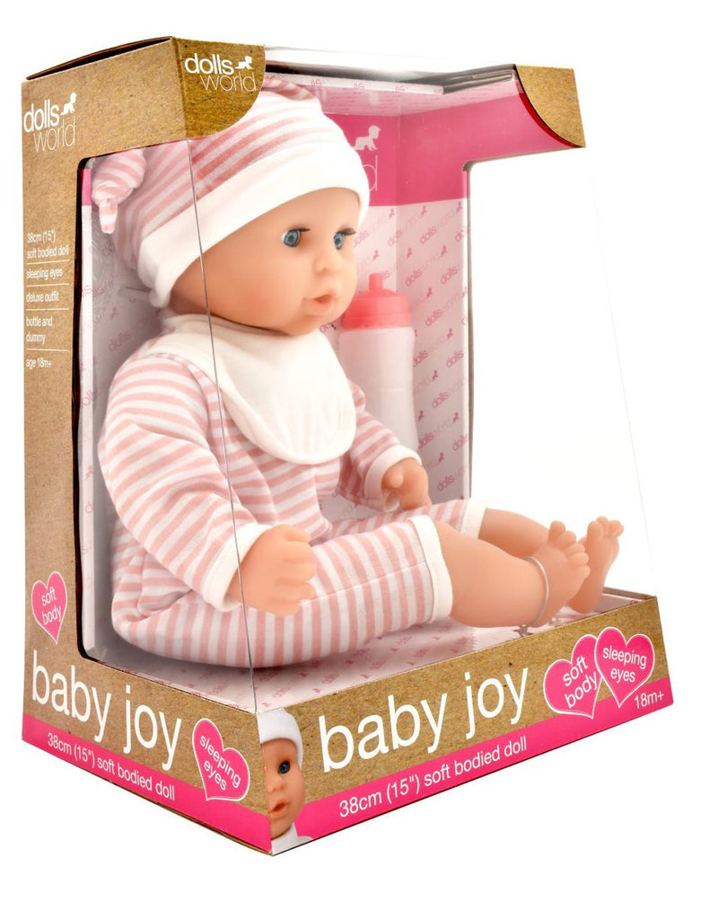 Dollsworld Newborn Baby Joy Pink Doll (Sleeping Eyes) 38cm (15") (7377365041307)