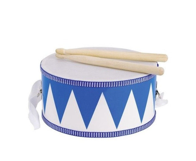 Marching Drum Blue&White 8'' (7015868629147)