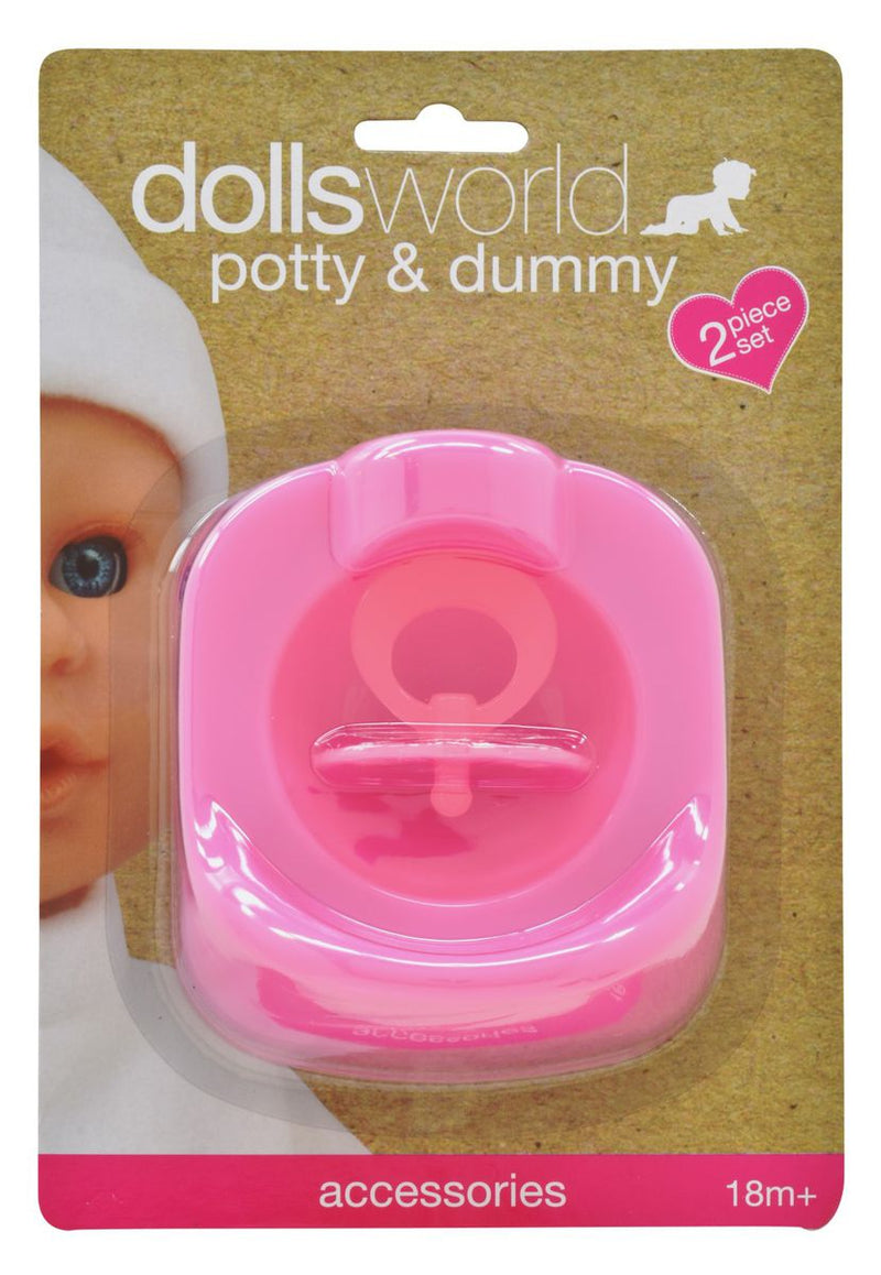 Dollsworld - Dolls Pacifier (Dummy) And Potty Set (6899318947995)