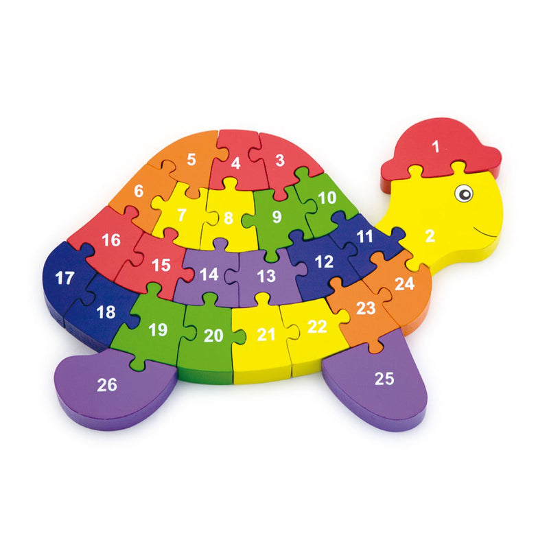 Viga 3D Number Puzzle Turtle