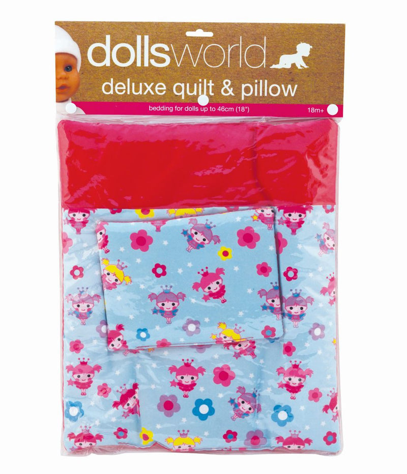 Dollsworld - Doll Blanket And Pillow Set (Deluxe) (6899317702811)
