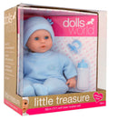 Dollsworld Little Treasure Baby Doll Blue - 38Cm (15") (6899316392091)