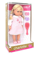 Dollsworld - Charlotte Doll (Blonde, With Outfit, Shoes, Hairbrush And Scrunchies) - 36Cm (14") (6899318292635)