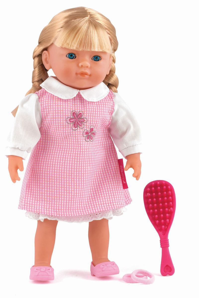 Dollsworld - Charlotte Doll (Blonde, With Outfit, Shoes, Hairbrush And Scrunchies) - 36Cm (14")