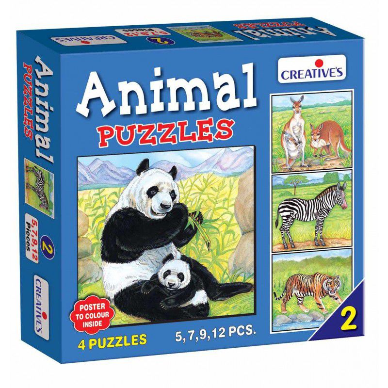 Creatives - 4 Animal Puzzles (Part 2) (5,7,9,12 Pcs) (6907049148571)