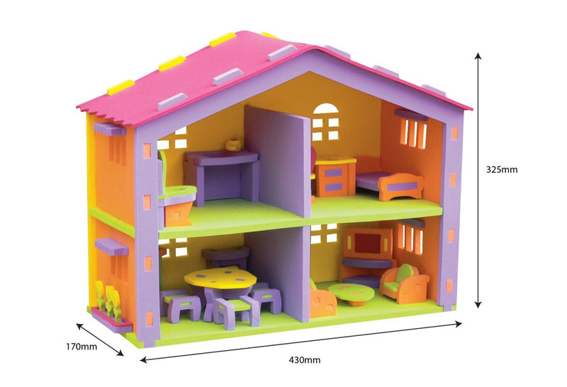 DIY Doll House Playset Eva Includes Funiture (7030273835163)