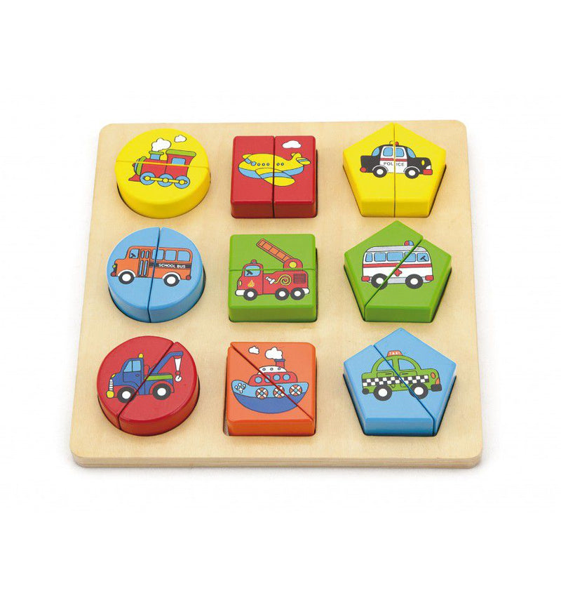 Viga Shape Block Puzzle - Vehicles/Cars (7030222880923)