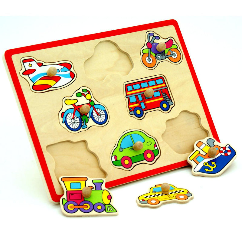 Viga Transport Peg Puzzle 8Pc (7015808663707)