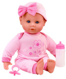 Dollsworld - Talking Tammy Doll (With 21 Sounds, Romper, Hat, Bottle & Dummy)- 38Cm (6899318030491)