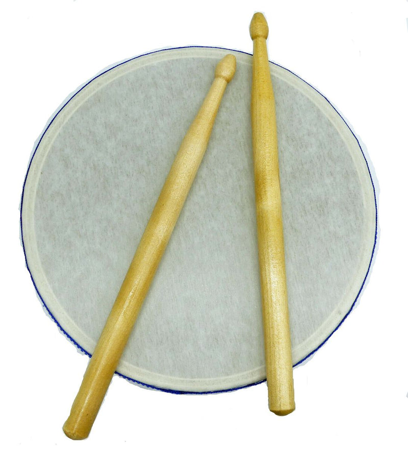 Marching Drum Blue&White 8'' (7015868629147)