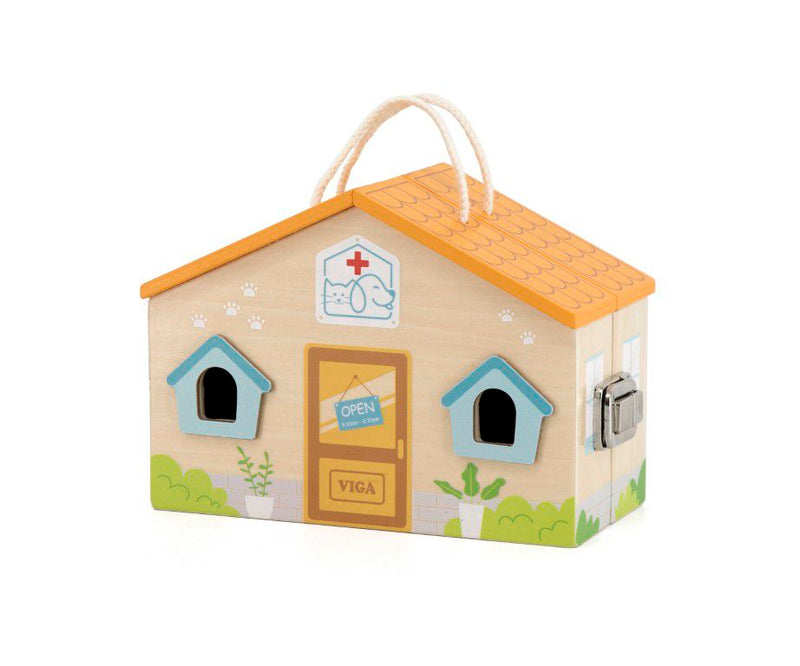 Viga Pet Vet Care Hospital Play Set In A Carry Case (7030225076379)