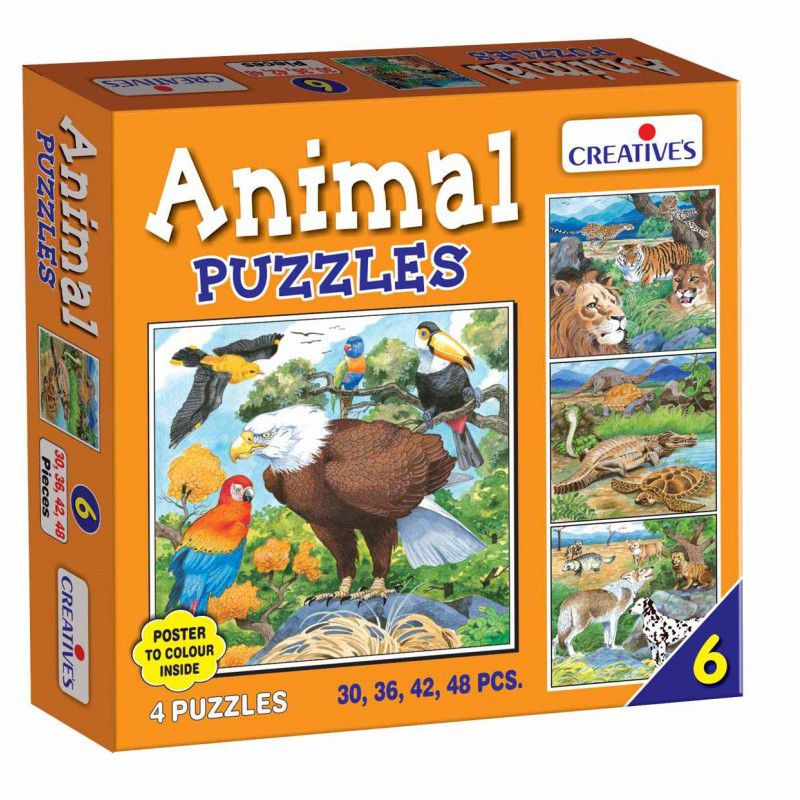 Creatives - 4 Animal Puzzles (Part 6) (30,36,42, 48 Pcs) (6907048132763)