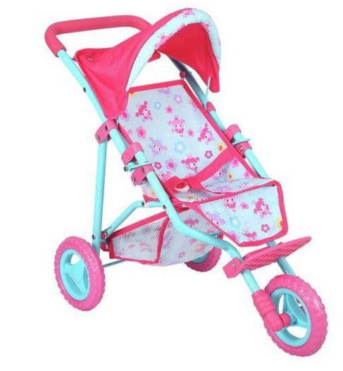 Dollsworld - 3 Wheel Doll Stroller/Pram (6897589747867)