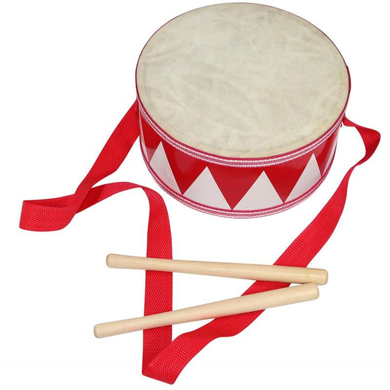 Marching Drum Red&White 8'' (7015868498075)