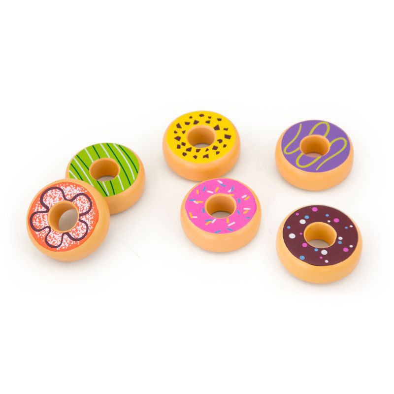 Viga Wooden Donut Play Food Set (7030218522779)