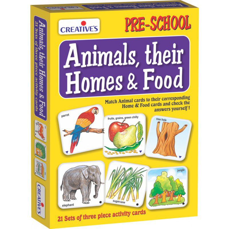 Creatives Animals Their Homes &  Food Match  (6907047870619)