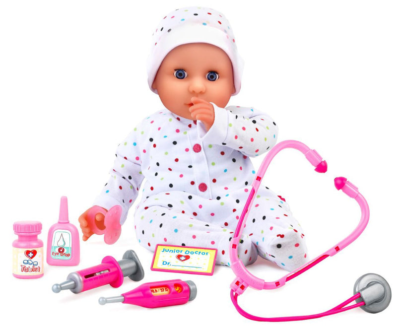 Dollsworld - Dolly Doctor Baby Doll (Medical Accessories, Dummy) 46Cm (18") (6899318259867)