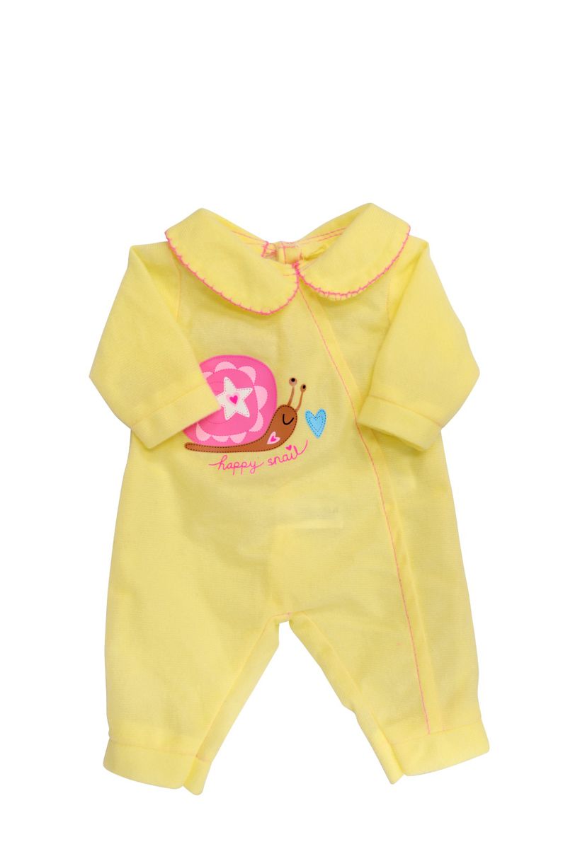 Dollsworld - Doll Clothes - Yellow Onesie, Suitable For Dolls Up To 46Cm (6899314851995)
