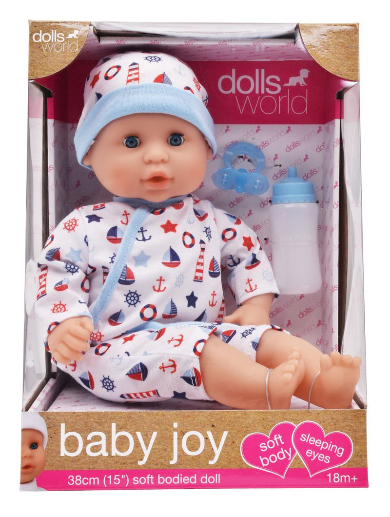 Dollsworld Baby Joy Boy Doll 38cm (6897589584027)