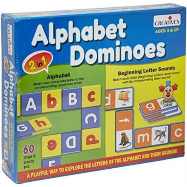 Creatives - Alphabet Dominoes (2-In-1 Game) - Explore And Learn The Letters Of The Alphabet And Their Sounds (6907049869467)