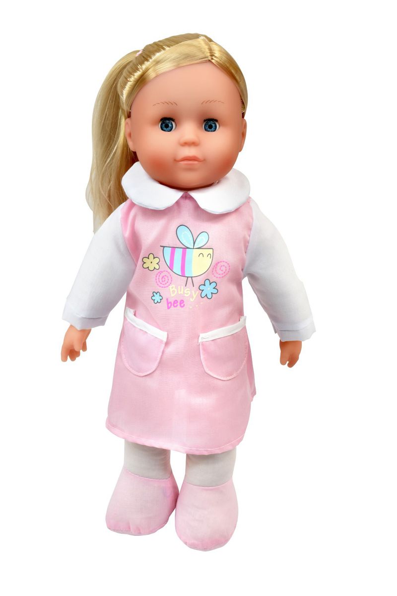 Dollsworld-Amelia Doll (Soft Body, Deluxe Blonde Hair, Blue Eyes) 41Cm (16")