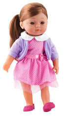 Dollsworld - Charlotte Doll (Brunette, With Outfit, Shoes, Hairbrush And Scrunchies) - 36Cm (14") (6899318489243)
