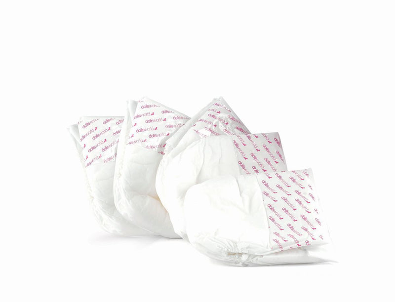 Dollsworld - Baby Doll Nappies - 5 Pack (6899318554779)