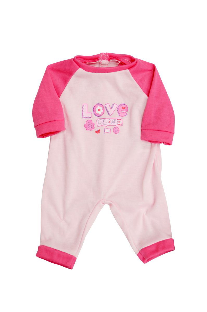 Dollsworld - Doll Clothes â€“ Dark Pink Onesie, Suitable For Dolls Up To 46Cm (6899315048603)