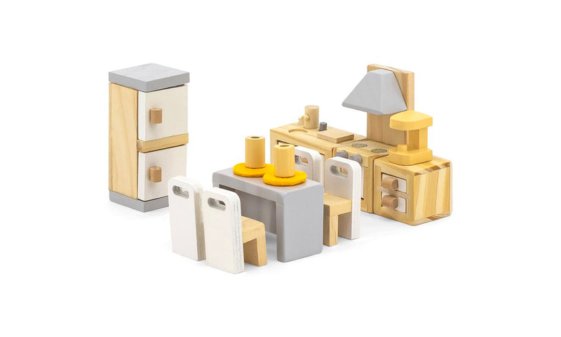 Viga Doll House Kitchen And Dining Room Playset (7030233989275)