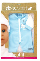 Dollsworld - Doll Clothes - Blue Onesie, Suitable For Dolls Up To 46Cm (6899314622619)