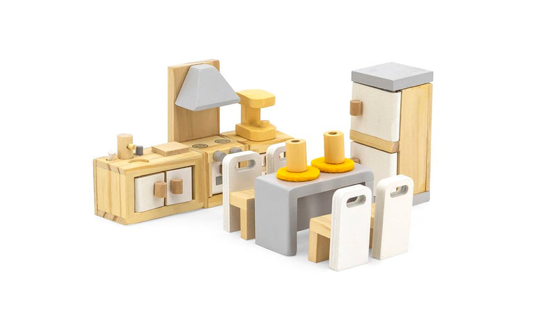 Viga Doll House Kitchen And Dining Room Playset (7030233989275)
