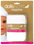Dollsworld - Baby Doll Nappies - 5 Pack (6899318554779)